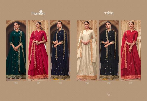 Maisha Maskeen Fancy Silk Designer Readymade Gown Collection